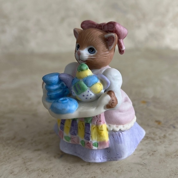 Schmid Kitty Cucumber Figurine Ginger Tea Anyone 1995 - Picture 2 of 6